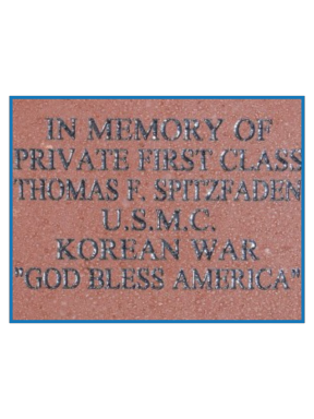 Memorial Brick Sample